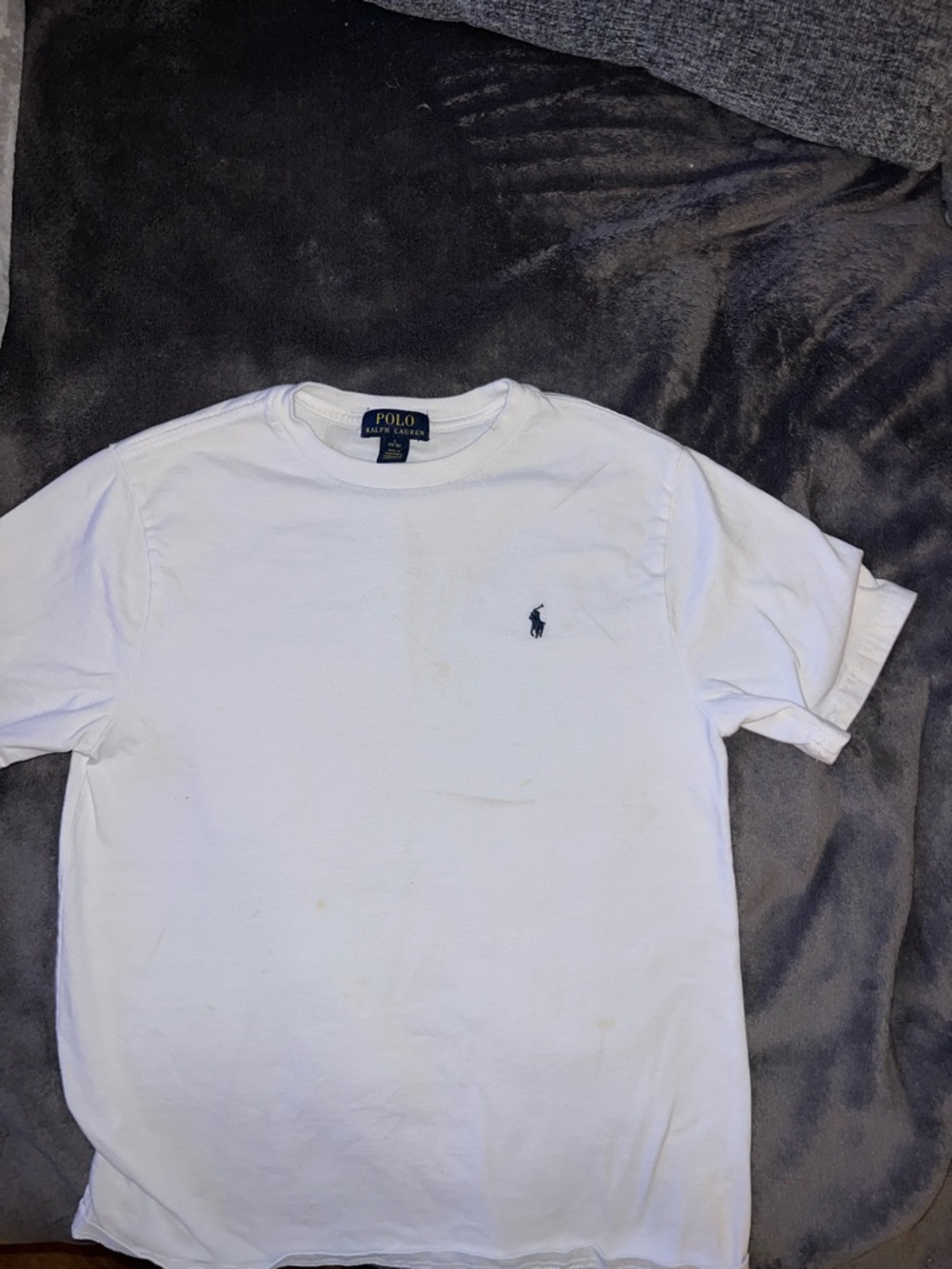 Polo by Ralph Lauren White Short Sleeve Crewneck T-Shirt with Navy Pony